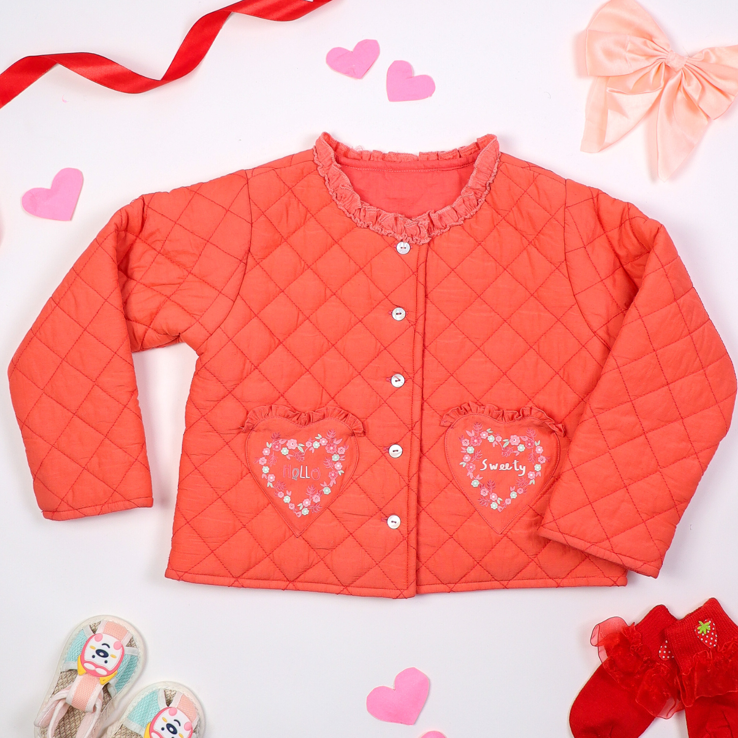 Quilted Sweet-Heart Muah Jacket