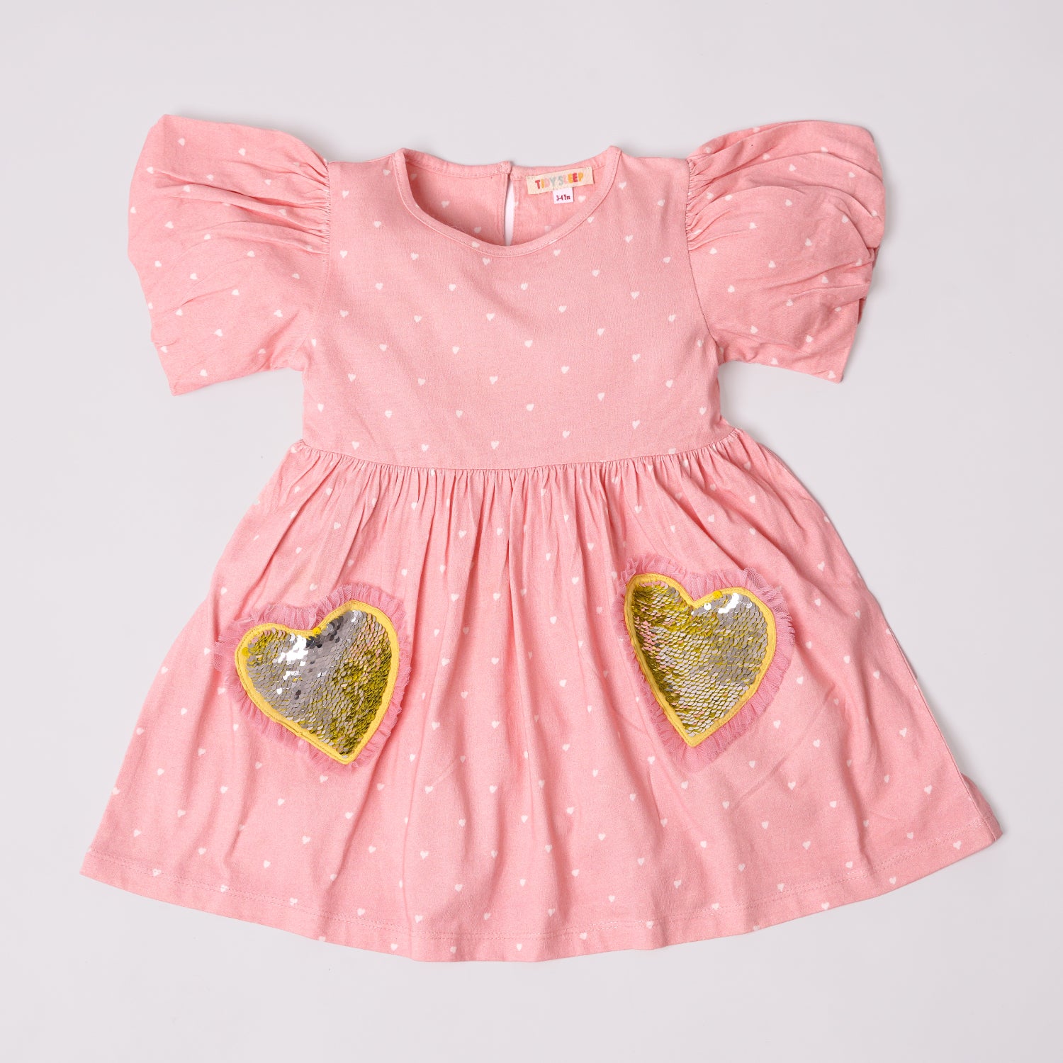 Summer Party Heart Dress Frock for Baby Girls