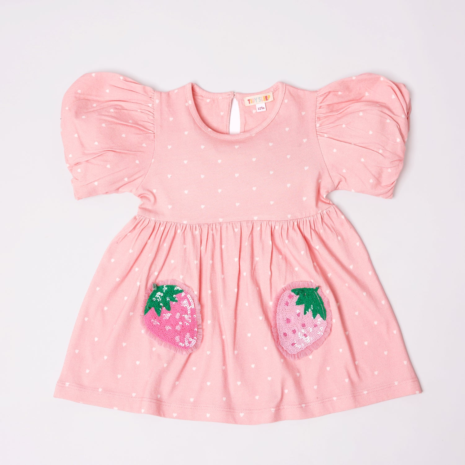 Summer Party Strawberry Dress Frock for Baby Girls