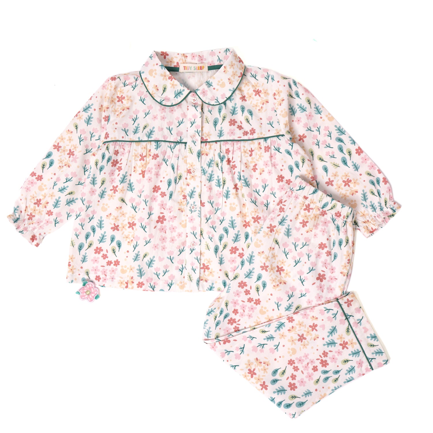 100% Cotton | Floral Print Baby Girls  Night Suit | Nightwear | Sleepwear for Baby/Kids