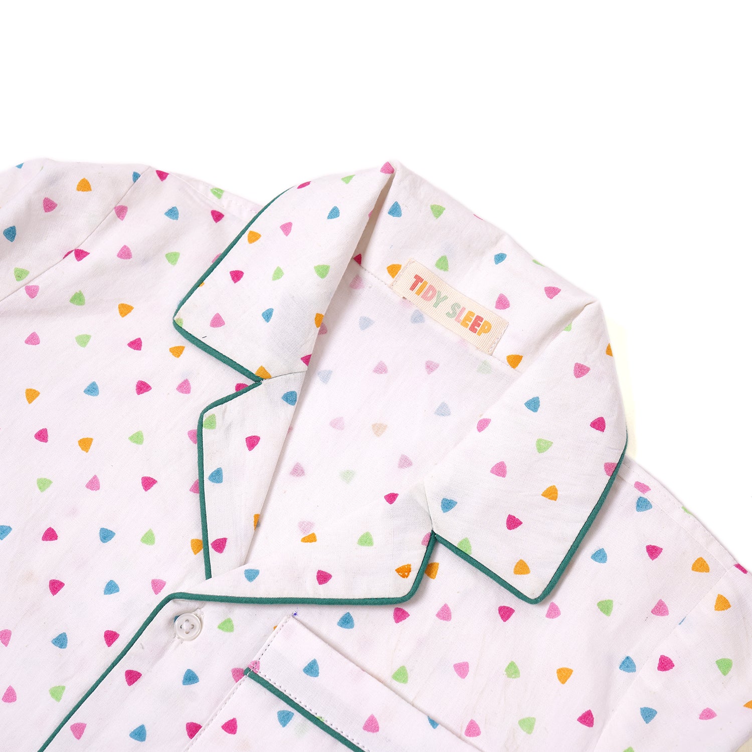 100% Cotton | TRIANGLE PRINT Baby Boys Night Suit | Nightwear | Sleepwear for Baby/Kids