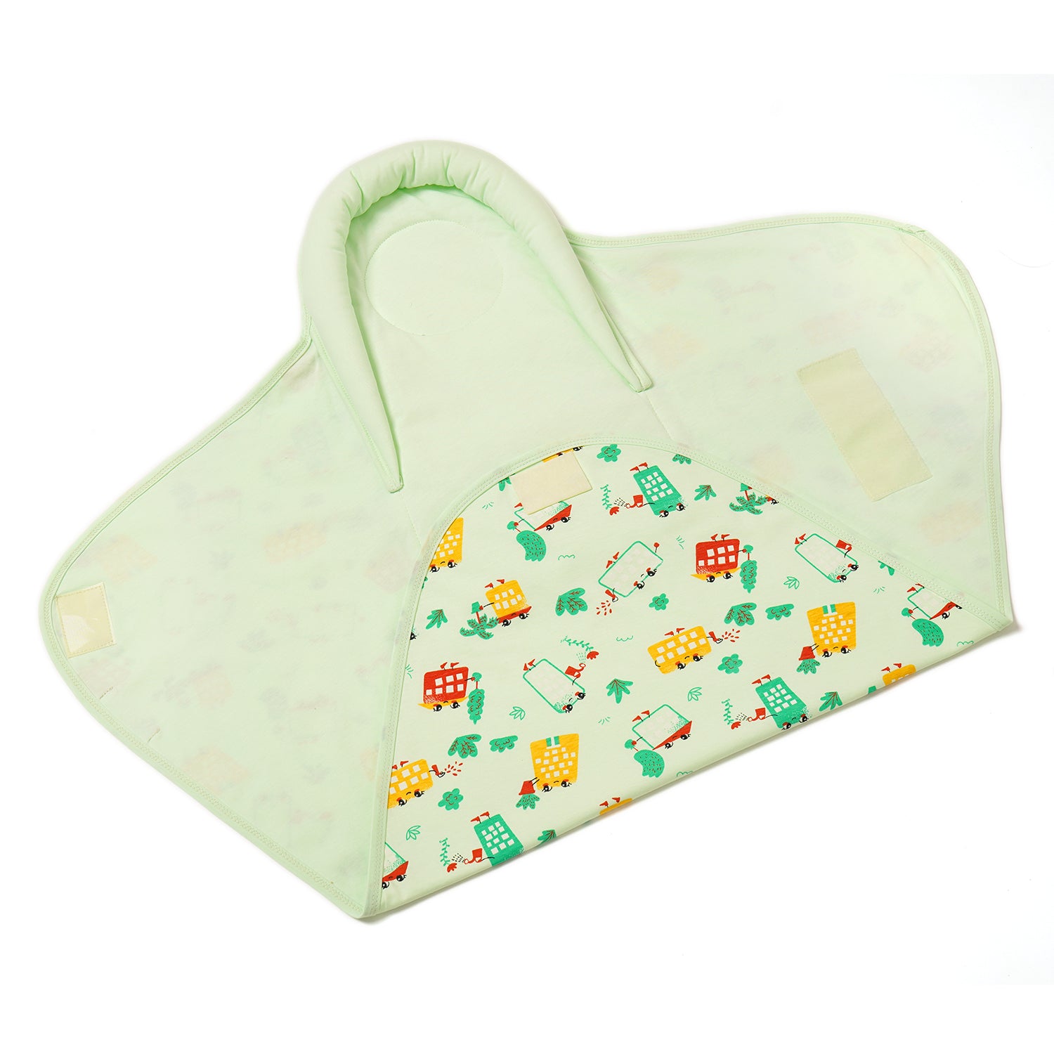 Baby Pod Wrapper For New Born  - Green Wild City