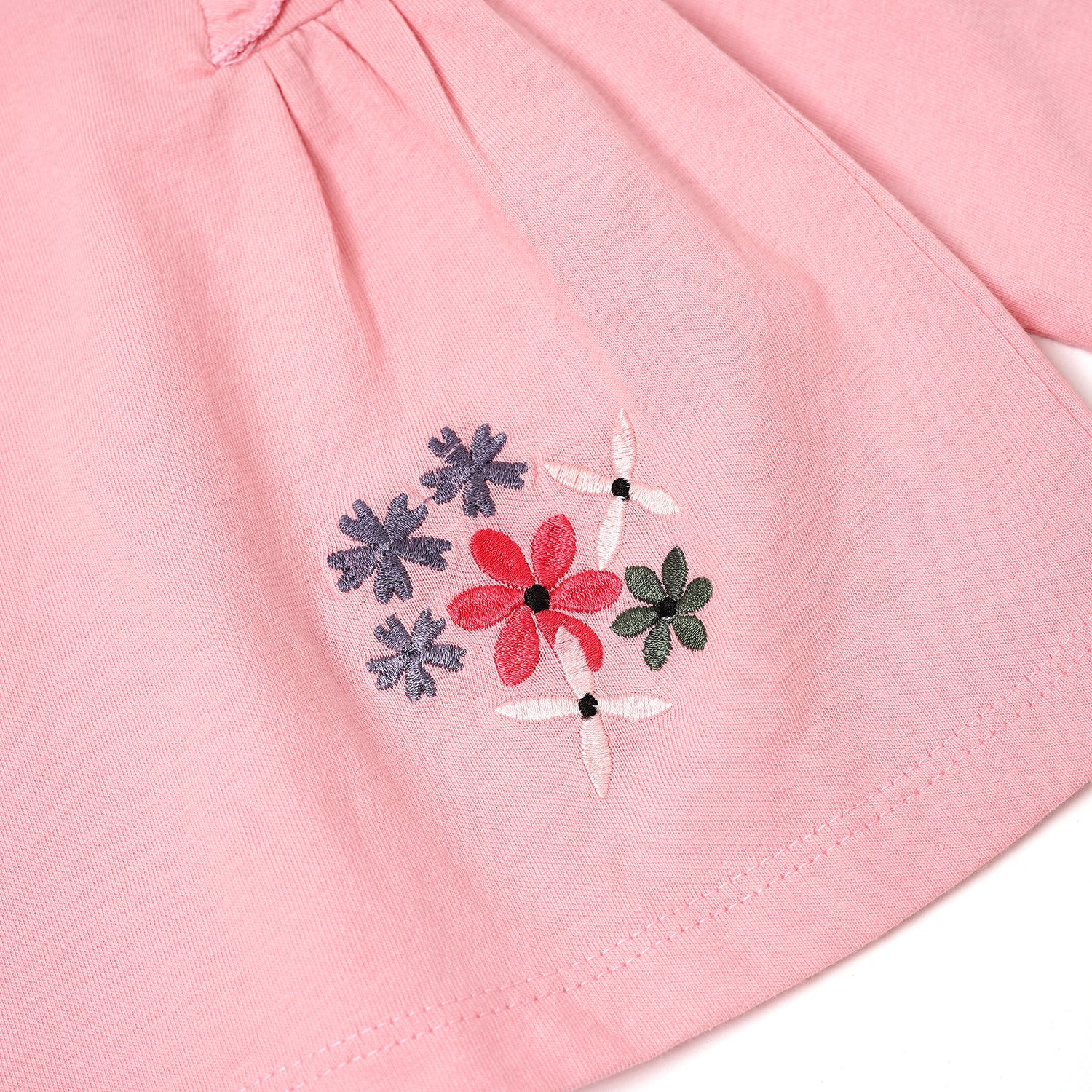 Stylish Comfy Pink Full Sleeve Frill Top for baby Girls