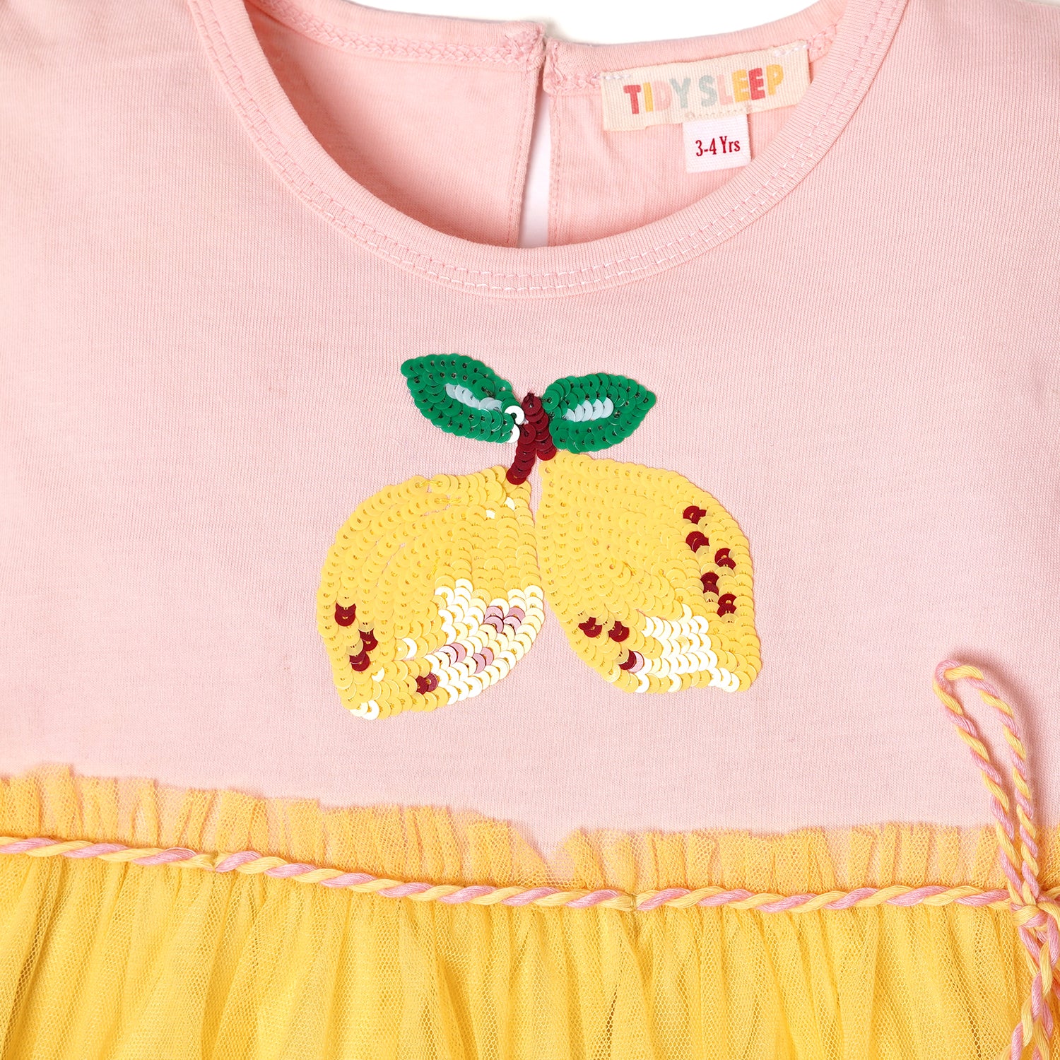 Lemon Design Summer Party Dress Frock for Baby Girls