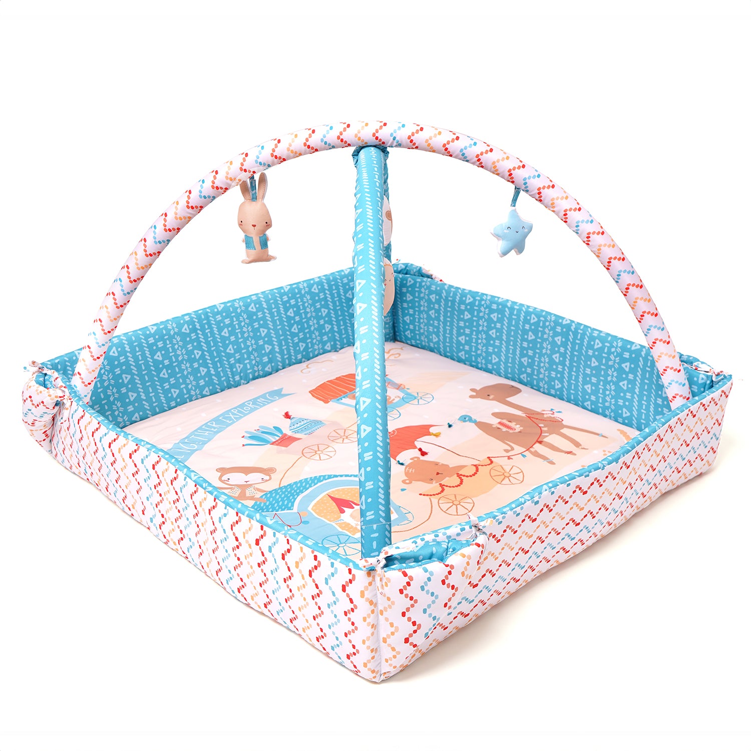 Baby Play Gym | 4 Detachable Toys, | Little Finder