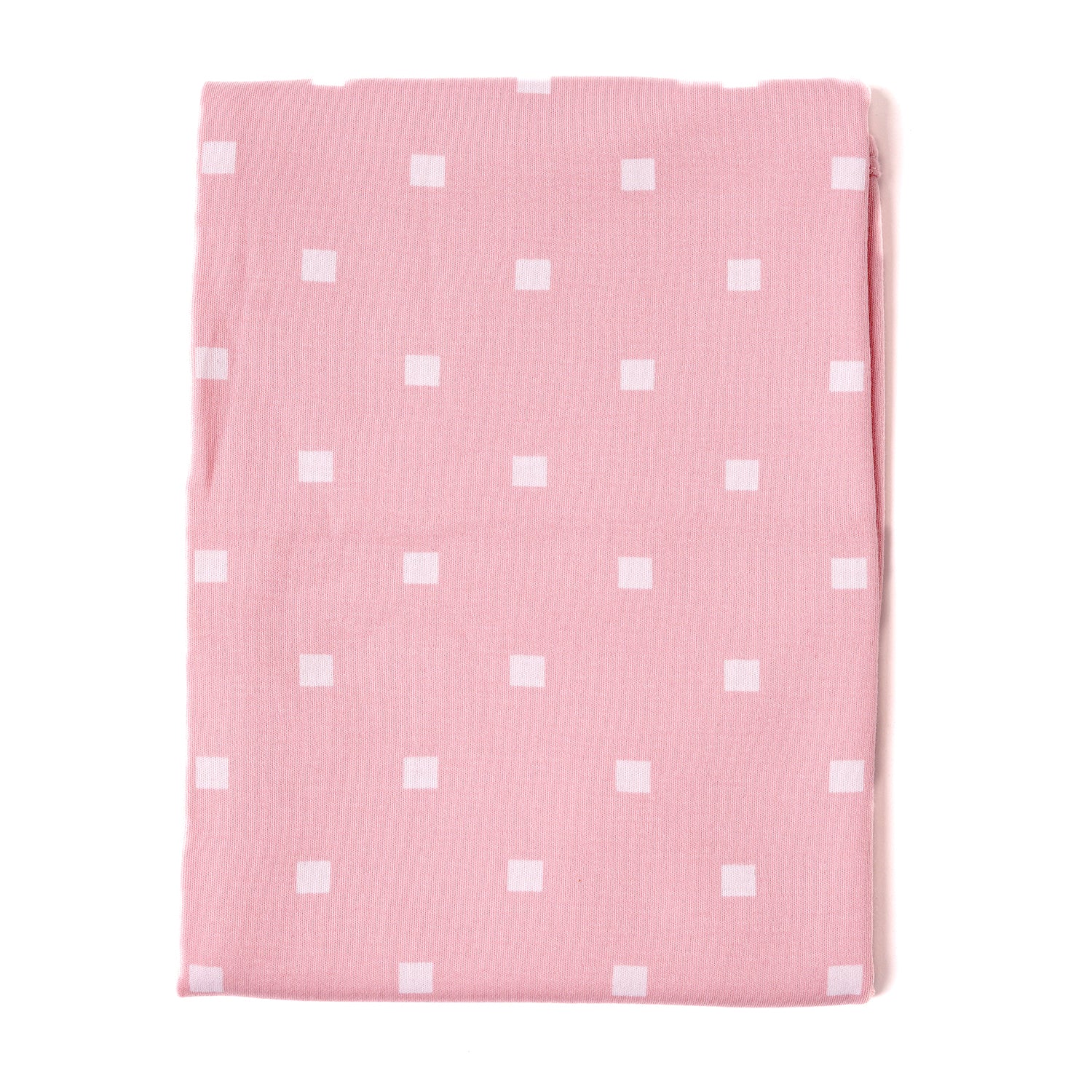 Cotton Jersey Swaddle - Pink Polka