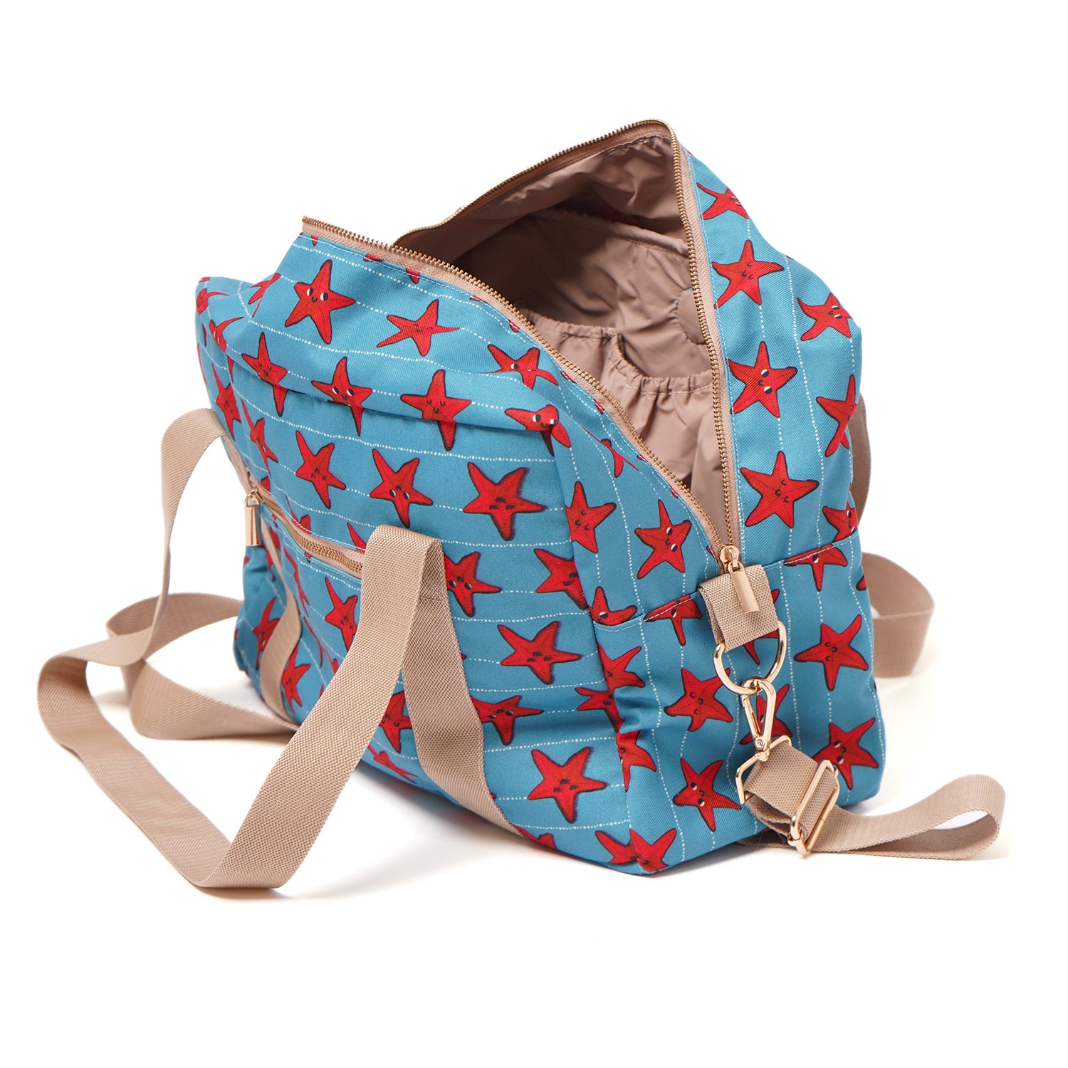 Diaper Bags For Moms | Mothers Maternity Bags for Travel | Multifunctional Diaper Backpack  ( Star Fish )