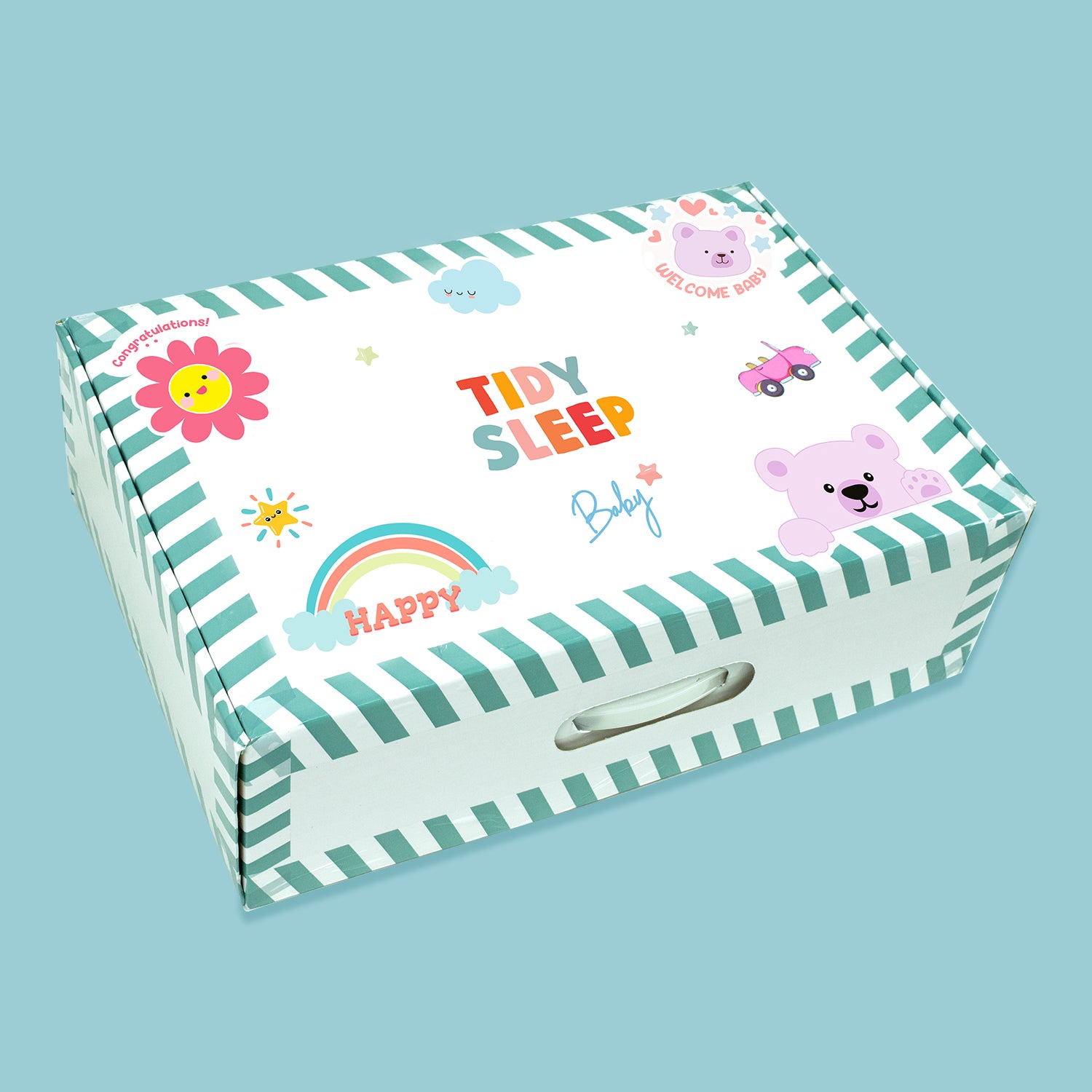 New Born Baby Essentials Box Multicolor - Pack of 4