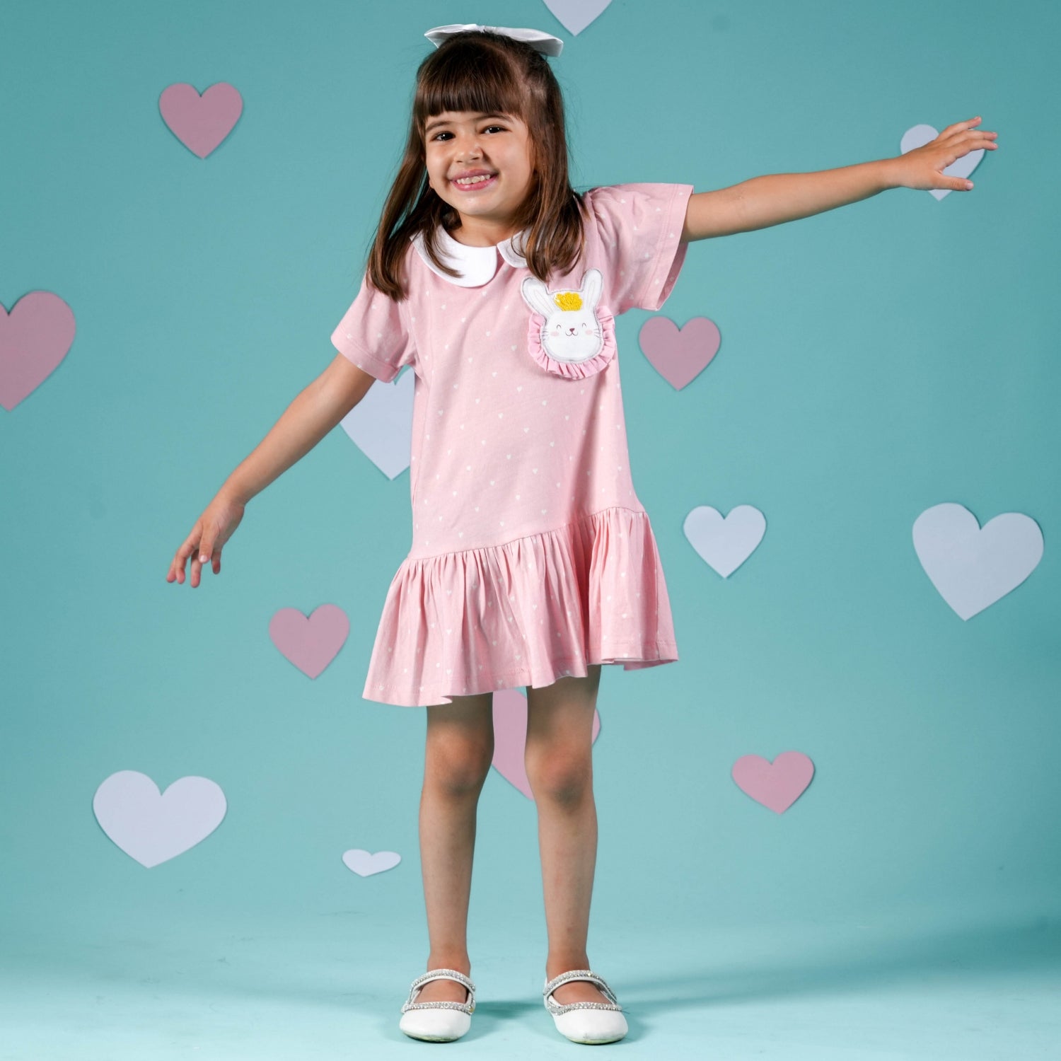 Bunny Summer Party Dress Frock for Baby Girls