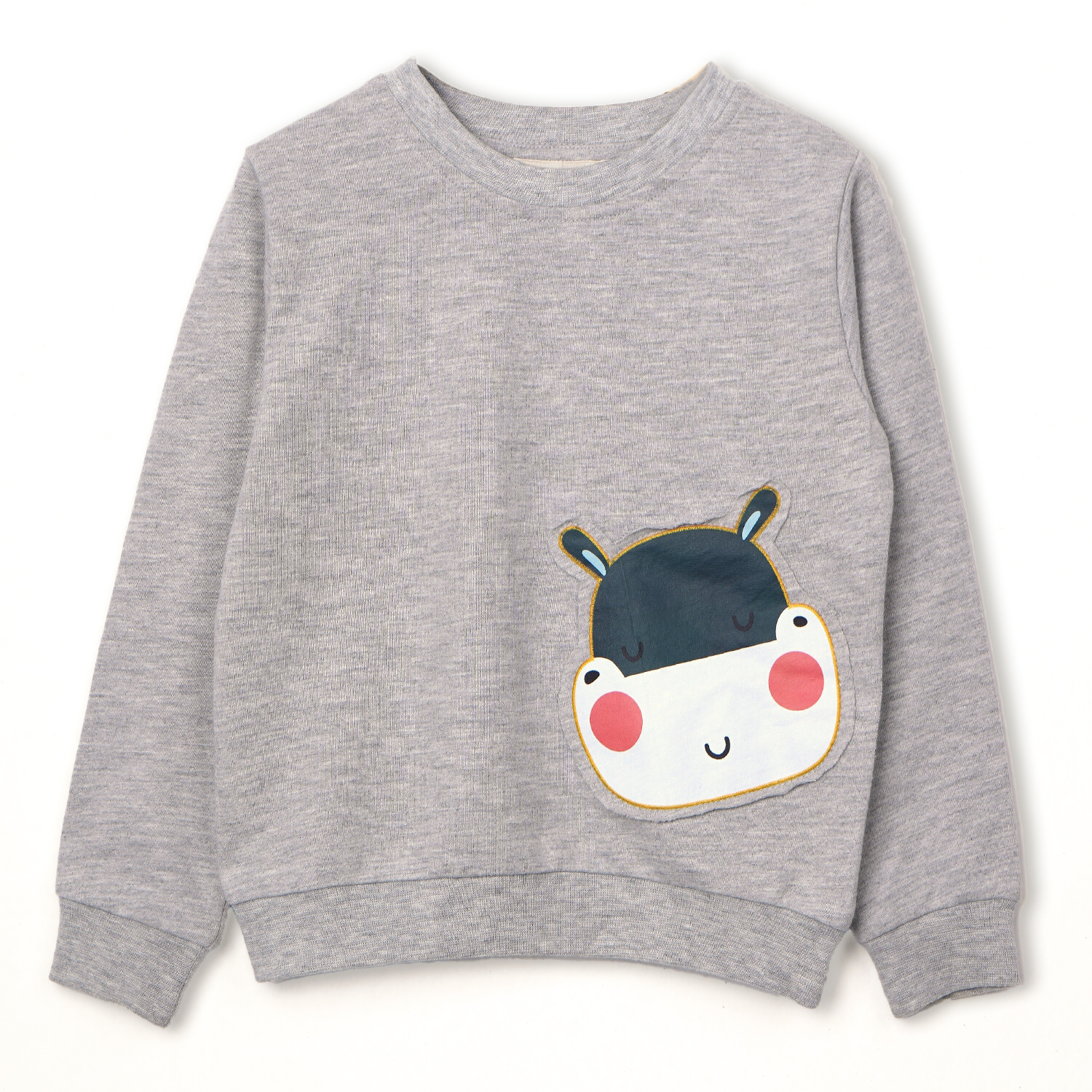 grey color Tutu Hippo Sweat Shirt