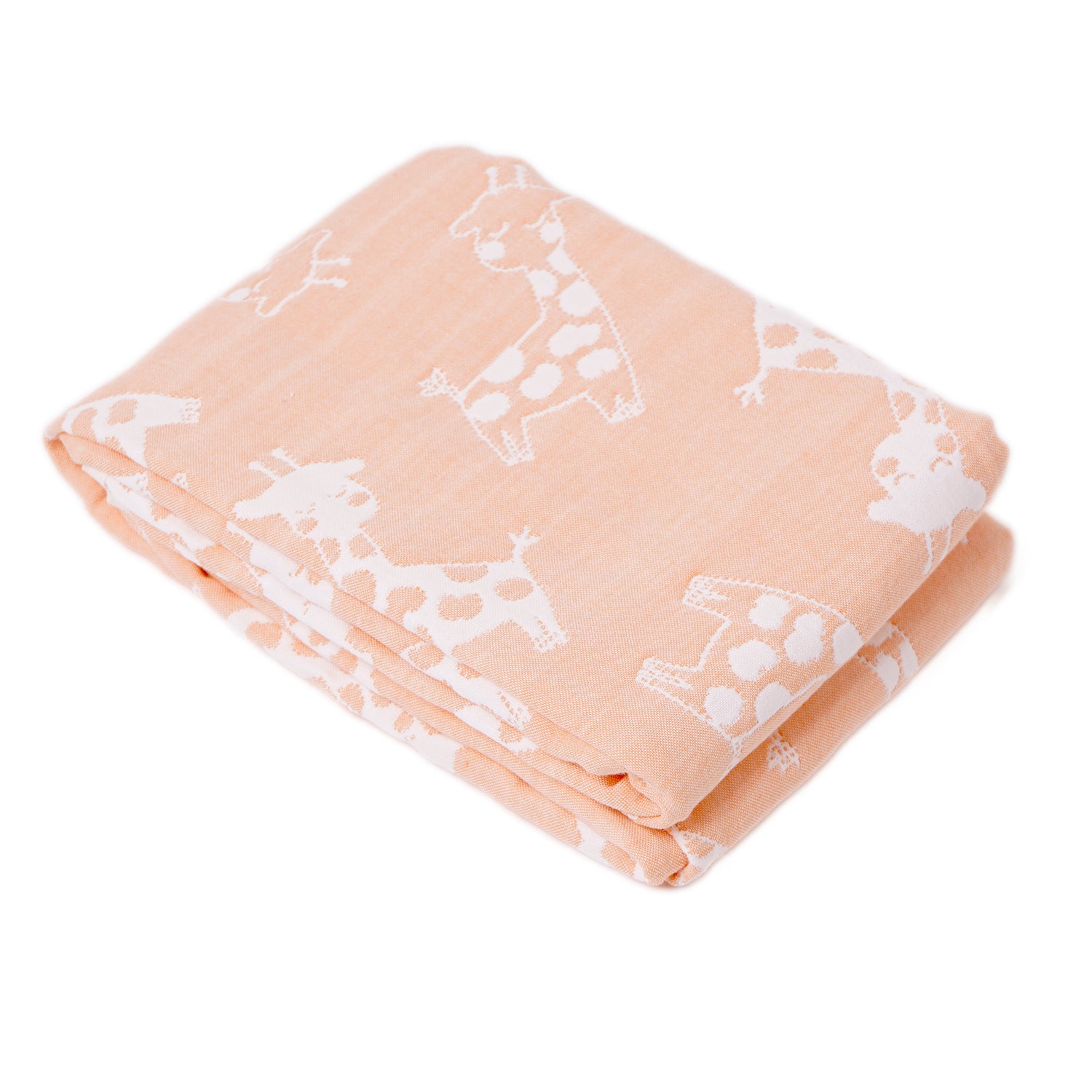Organic Cotton Yarn Dyed Blanket - Pink