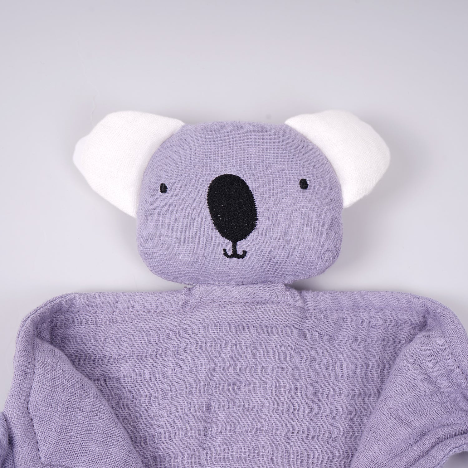 Baby Cuddle Toy/Face Napkin - Lilac Koala Bear