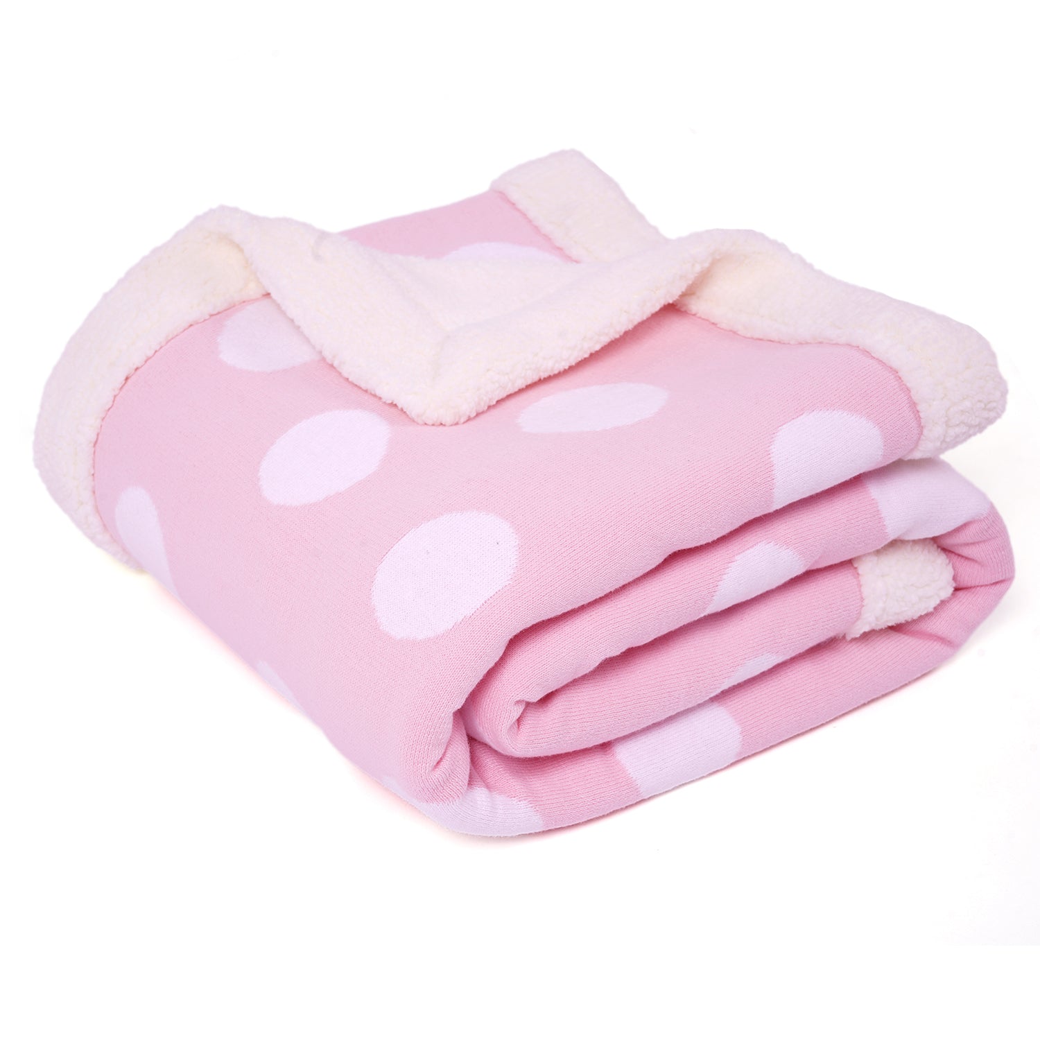 Mink Fleece Blanket - Pink Polka