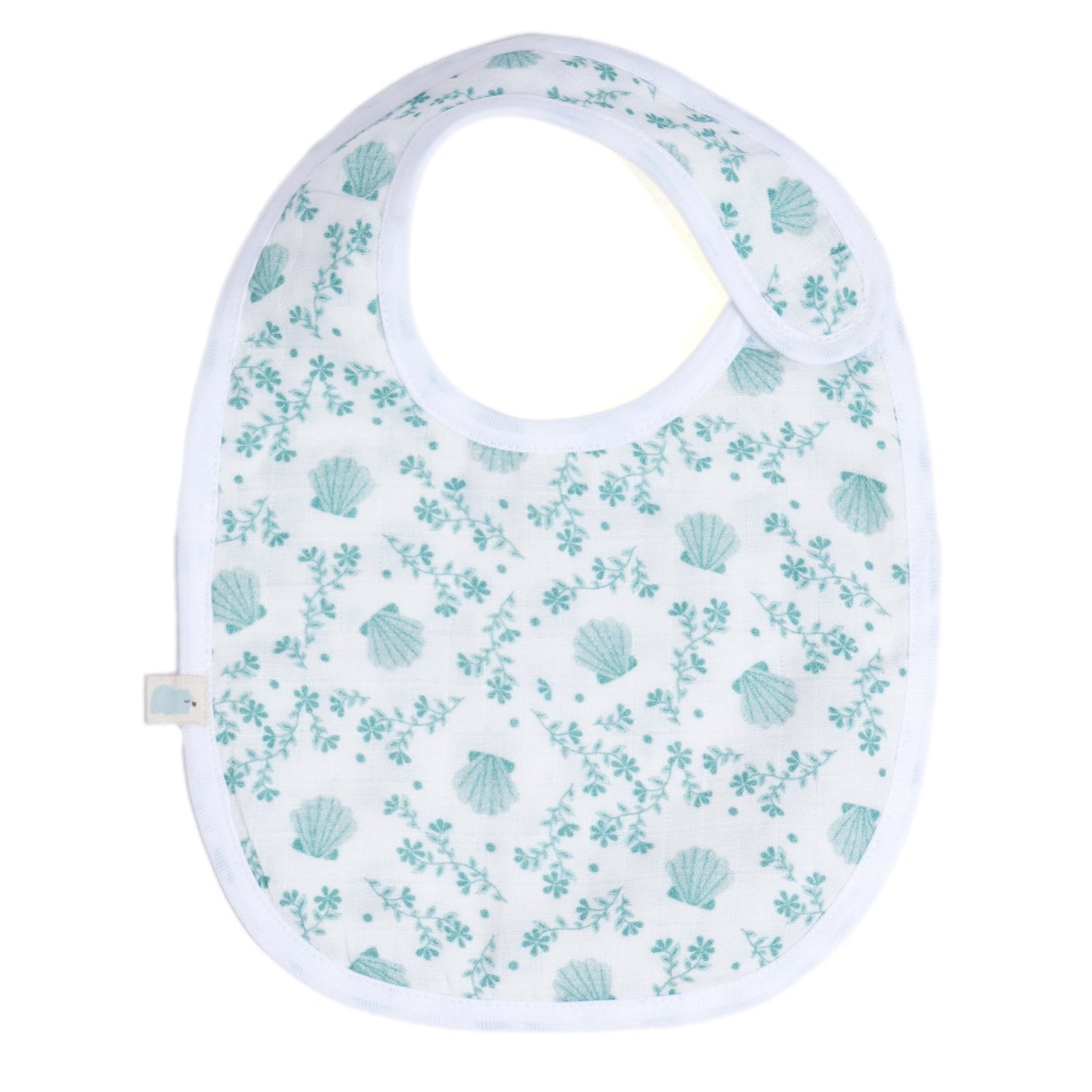 Cotton Muslin Bib -  Marine Meadow