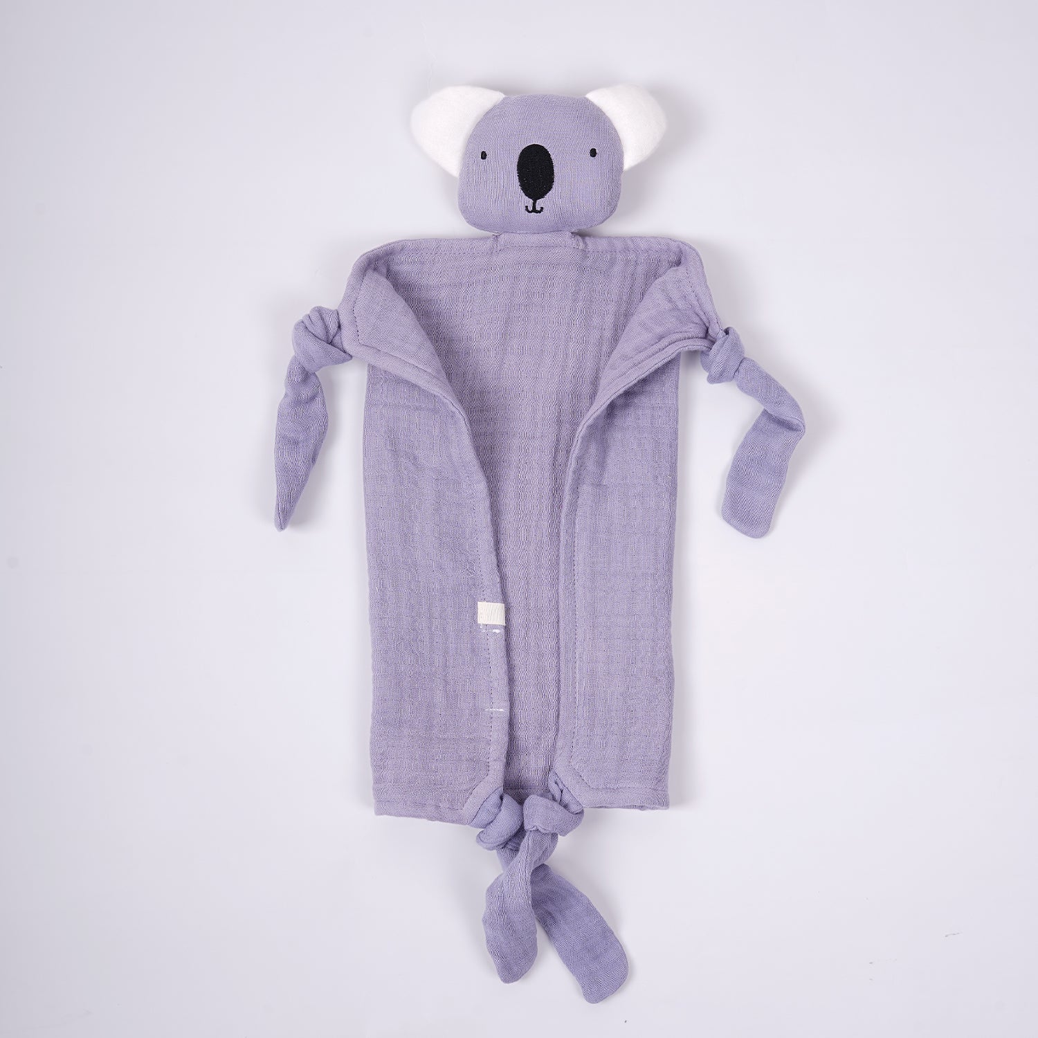 Baby Cuddle Toy/Face Napkin - Lilac Koala Bear