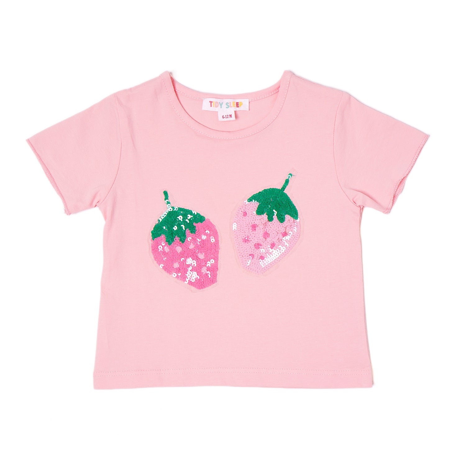 Summer Party Strawberry Top for Baby Girls