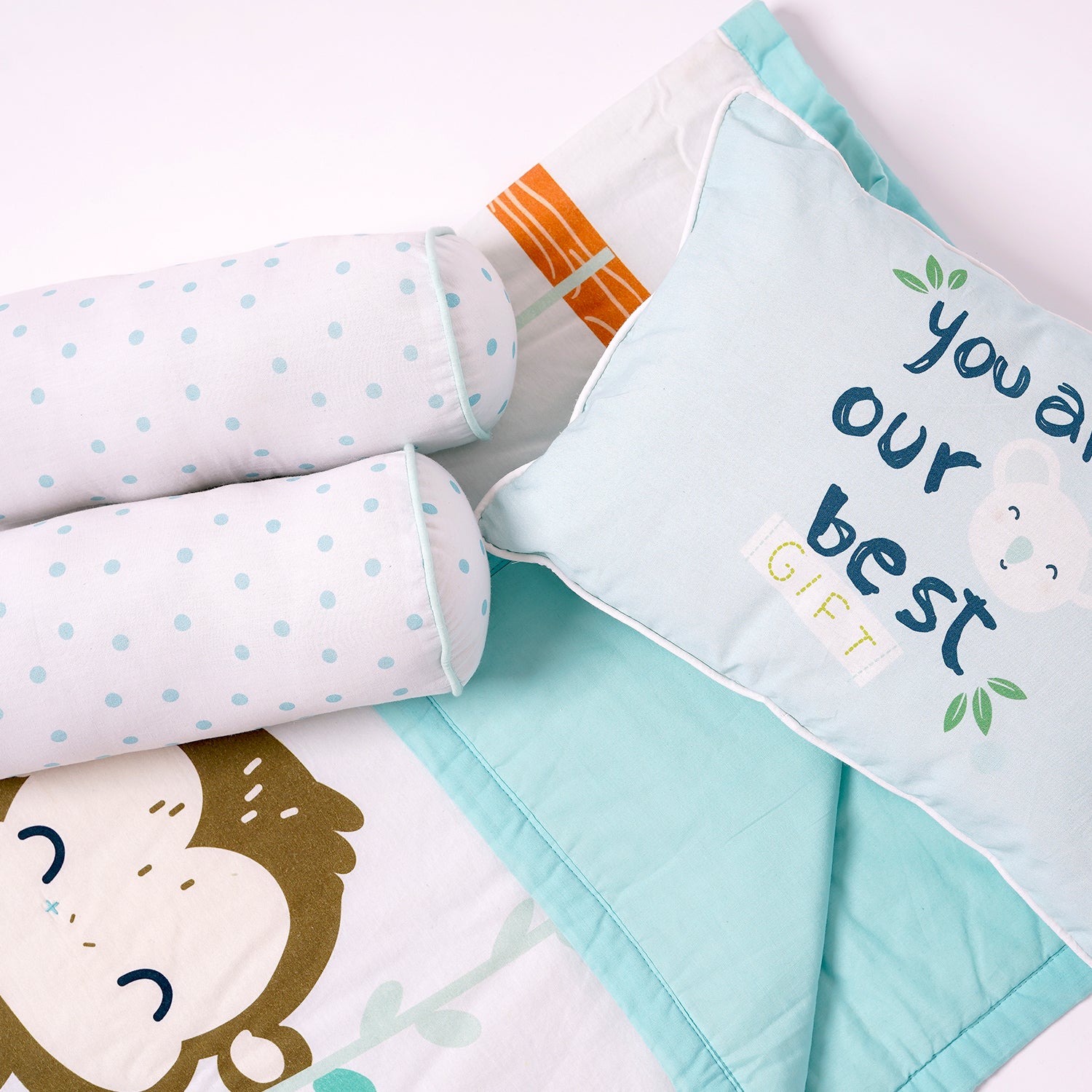 Cotton Crib Cot Set-Complete Baby Bedding Bundle ( MOM&ME)