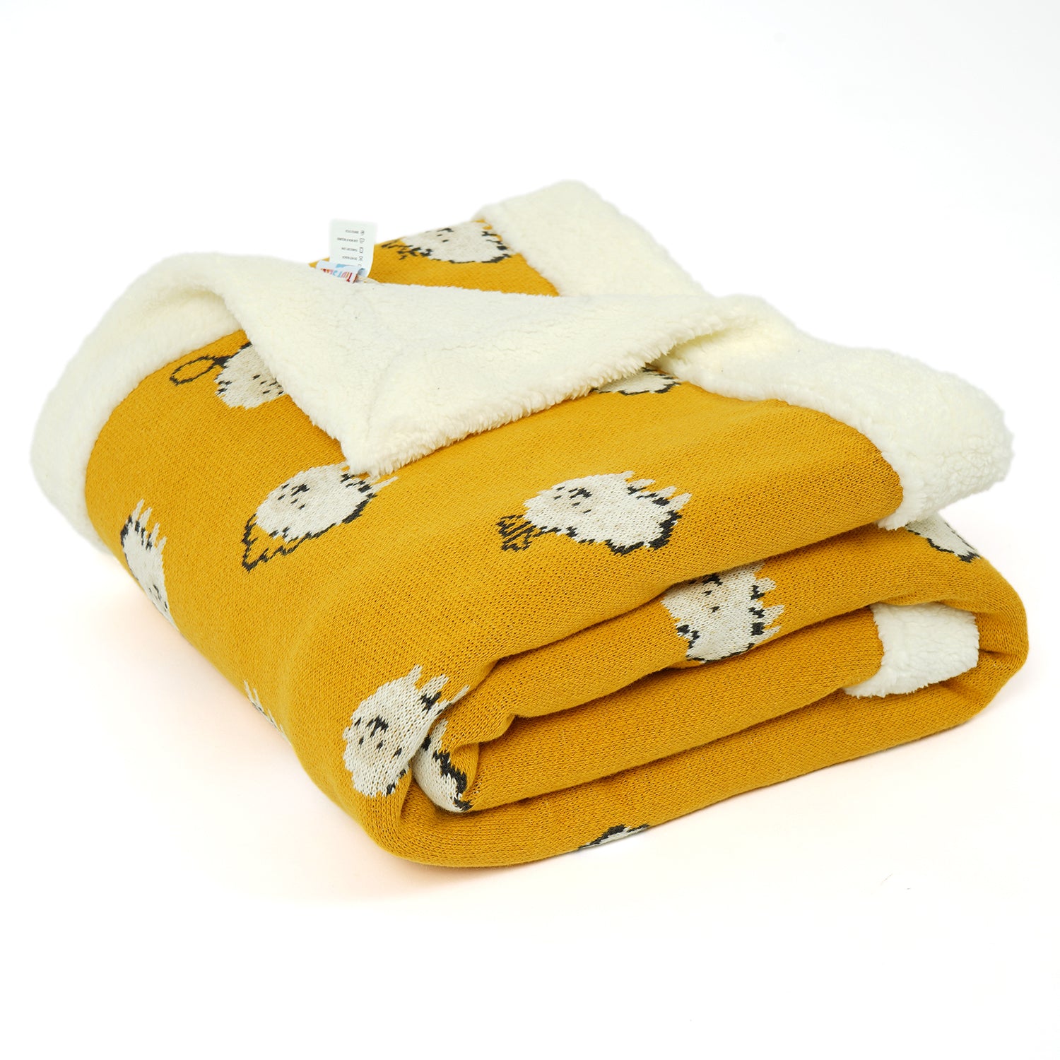 Mink Fleece Double Layered Blanket - Baa - Baa Sheep