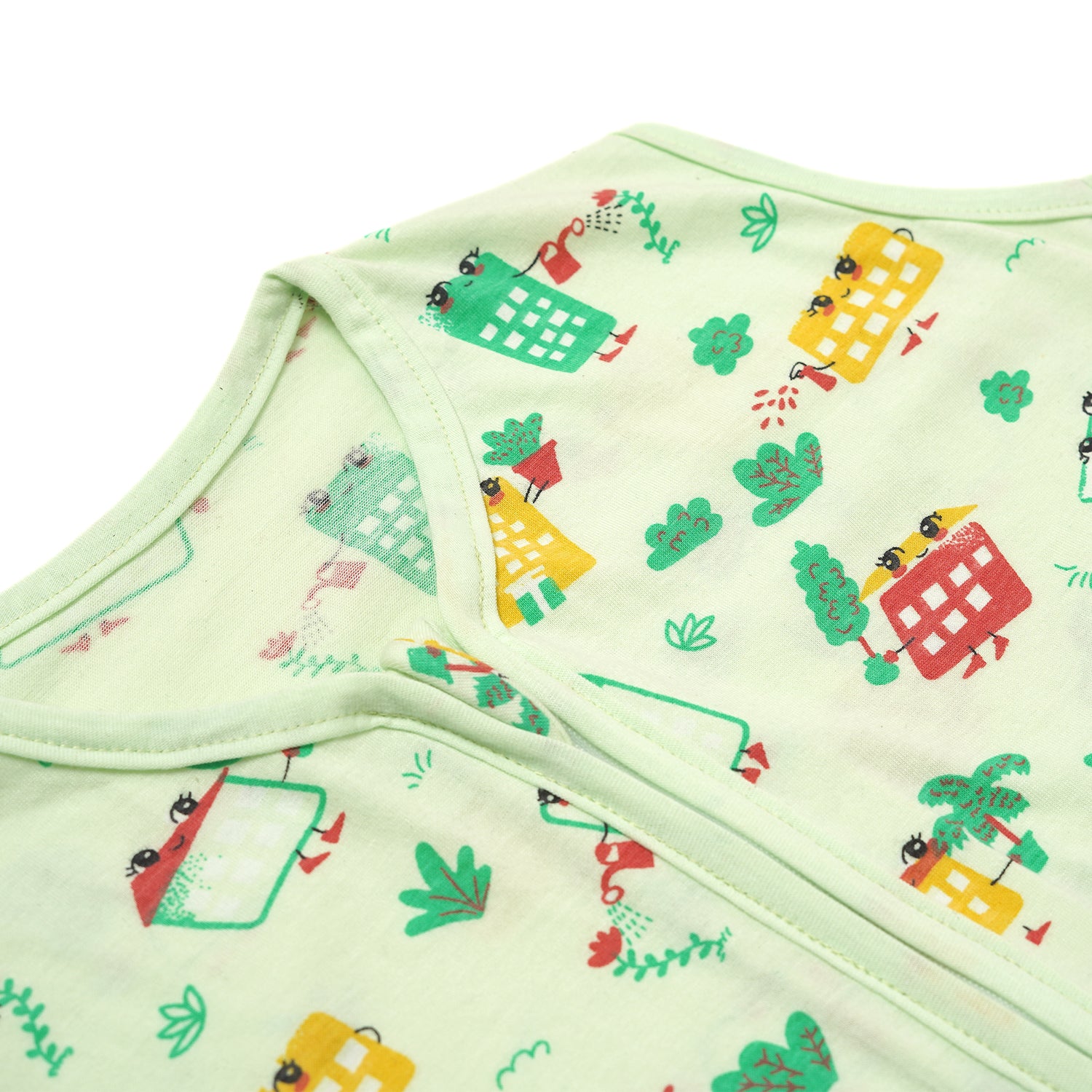 Cotton Jersey Sleeping Bag – Green Wild City