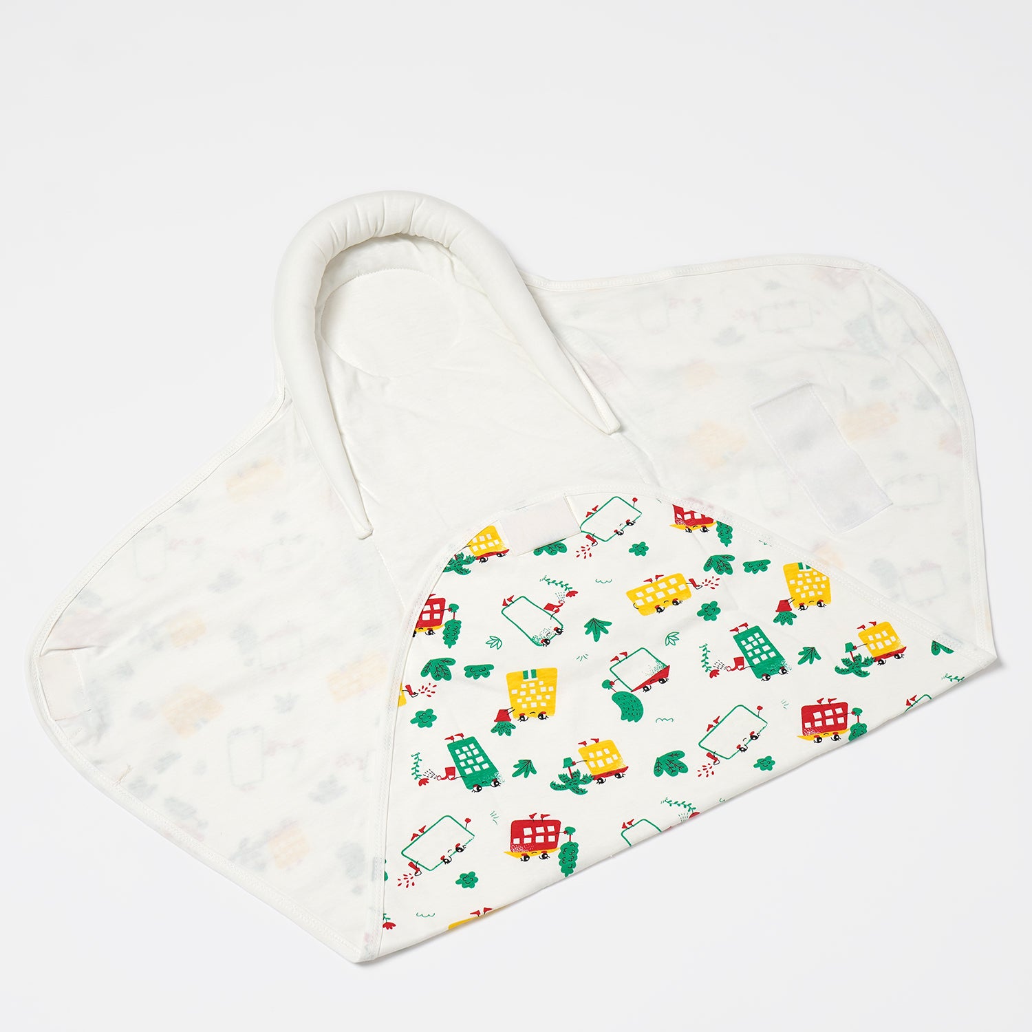 Baby Pod Wrapper For New Born  - White Wild City