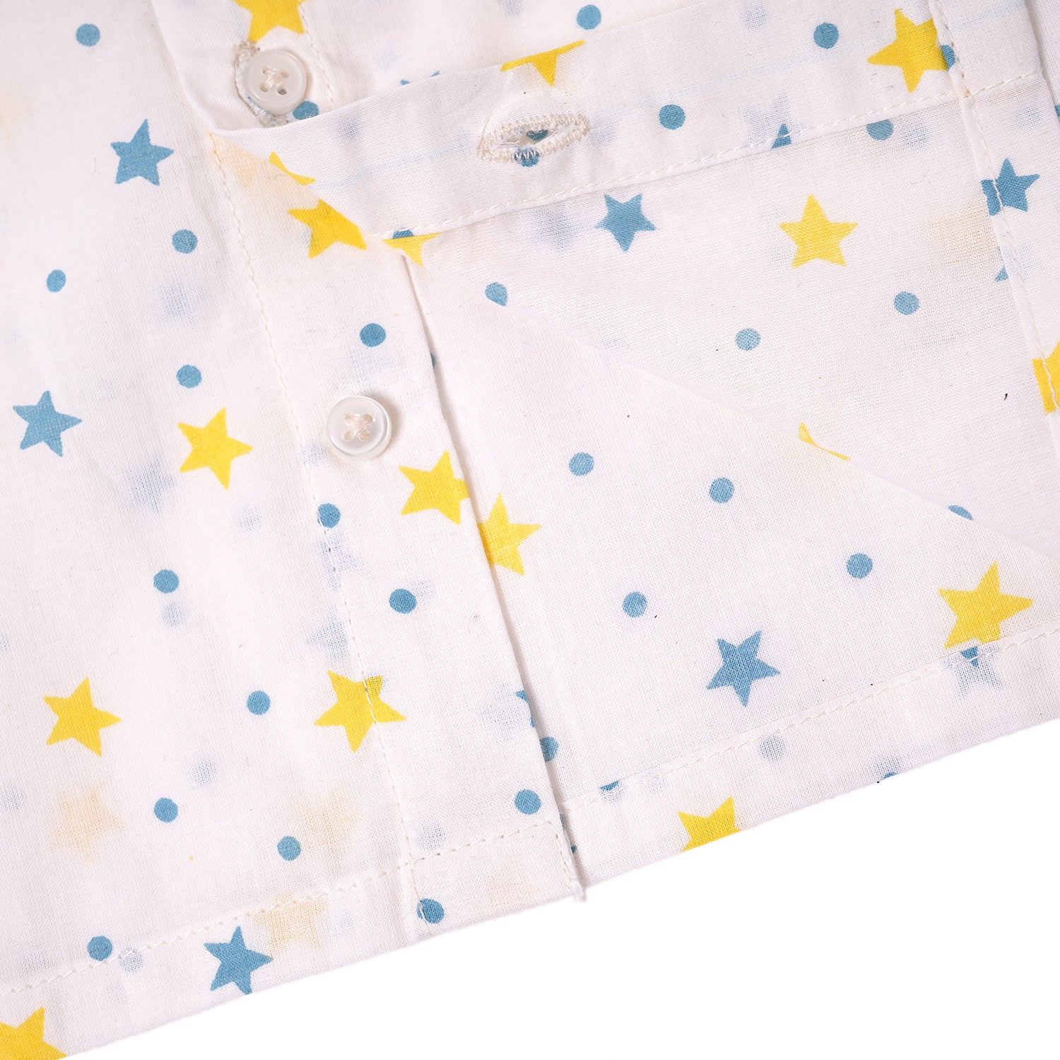 100% Cotton | Star Print Baby Boys | Jhabla Set for Baby/Kids