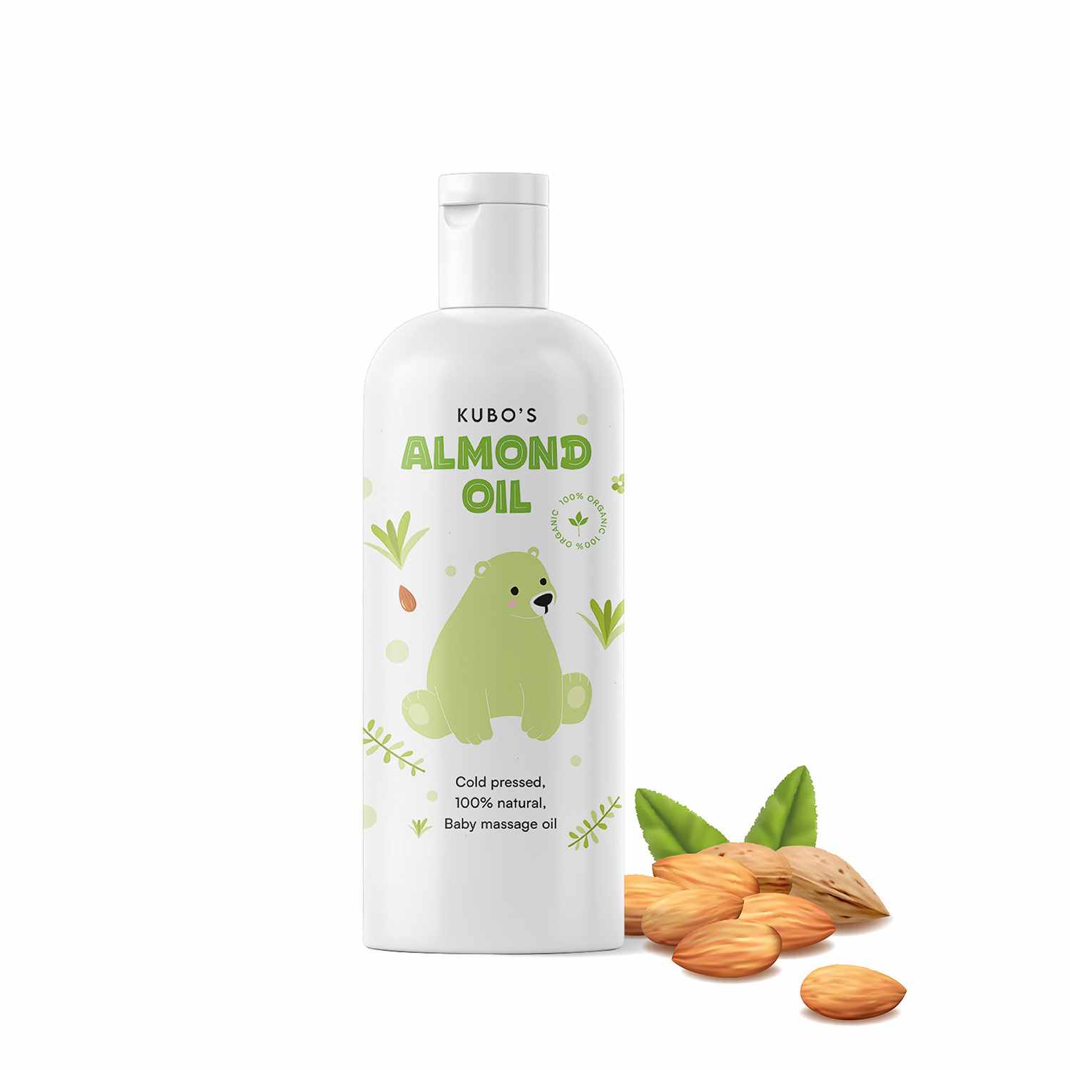 Kubo's Almond Massage Oil (Cold Pressed) 100 Ml