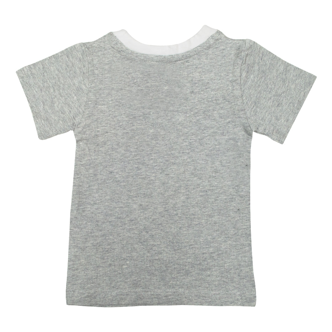 Fire Fighter - Half Sleeved Cotton T-Shirt Grey