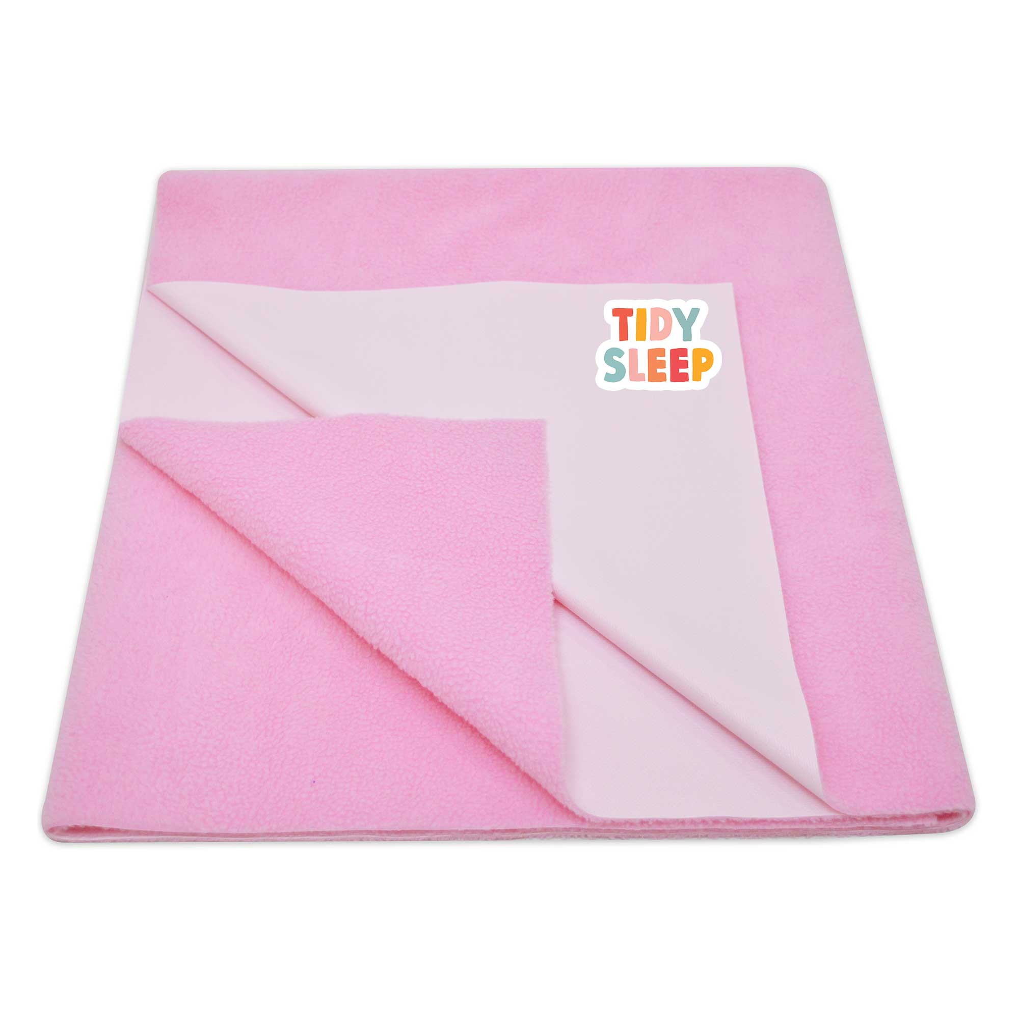 Tidy Sleep Waterproof Baby Bed Protector Dry Sheet for New Born Babies Baby Pink