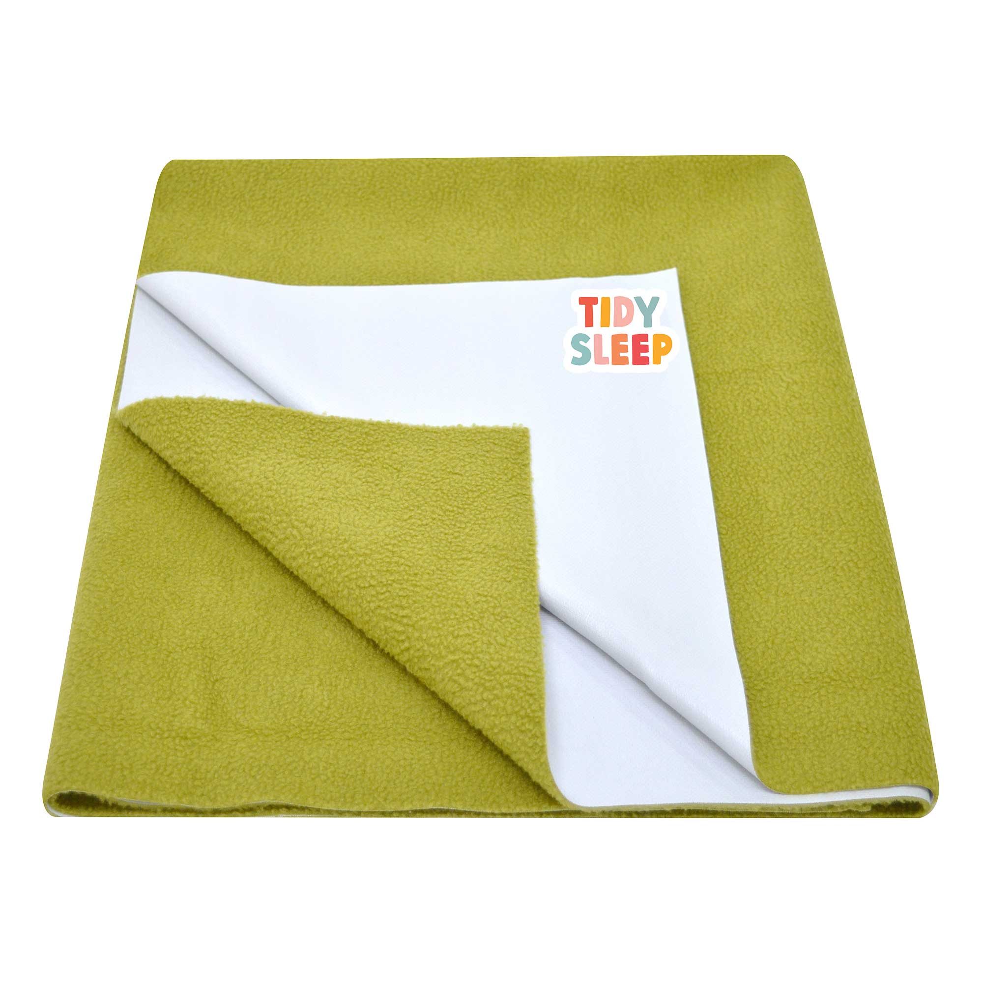 Tidy Sleep Waterproof Baby Bed Protector Dry Sheet for New Born Babies - Olive
