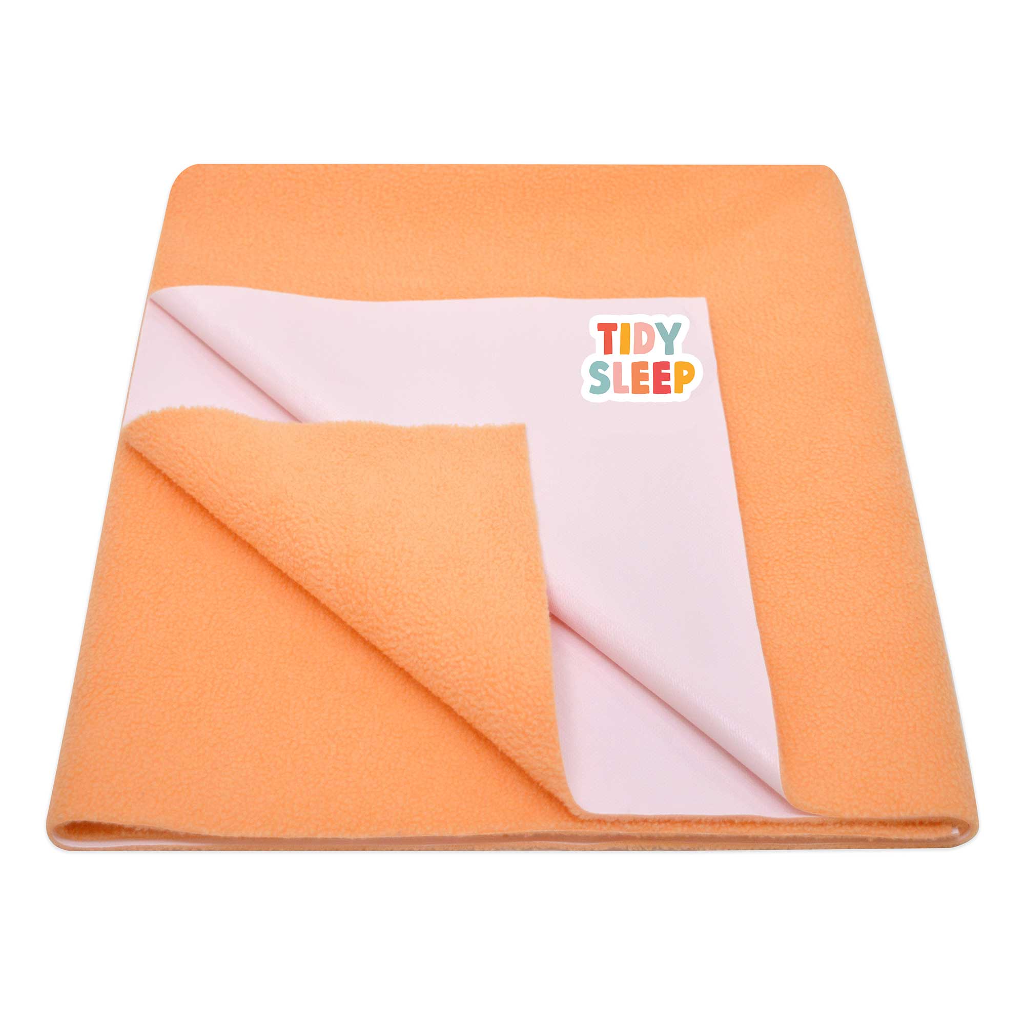 Tidy Sleep Waterproof Baby Bed Protector Dry Sheet for New Born Babies - Peach